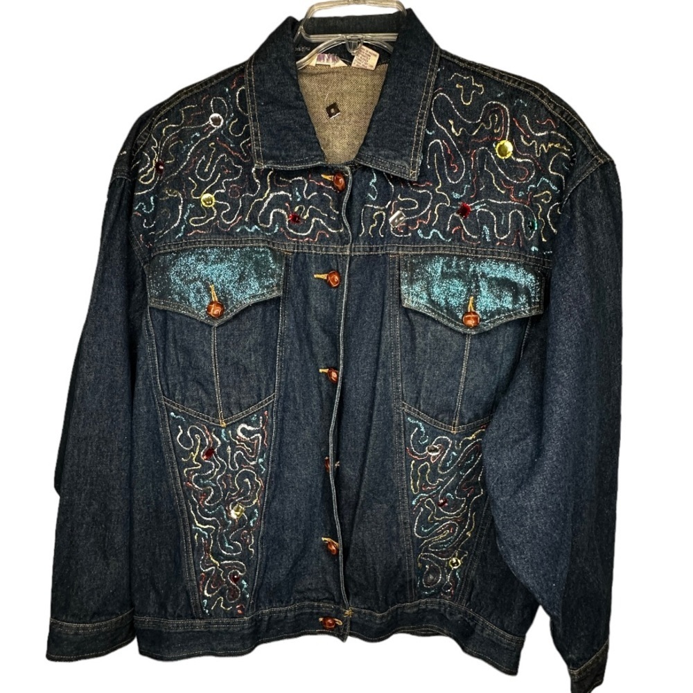 Vintage Painted Denim Jacket‎
